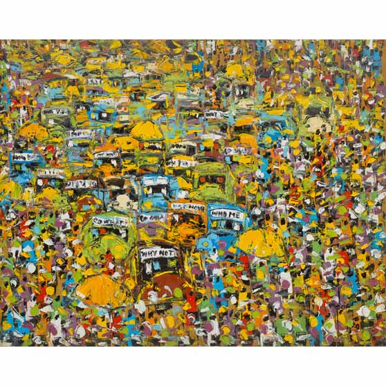 Ablade Glover, Trotro Station, 2020,  AG176