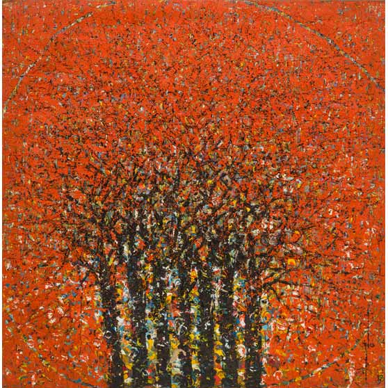 Ablade Glover, Red Forest, 2018,  AG178