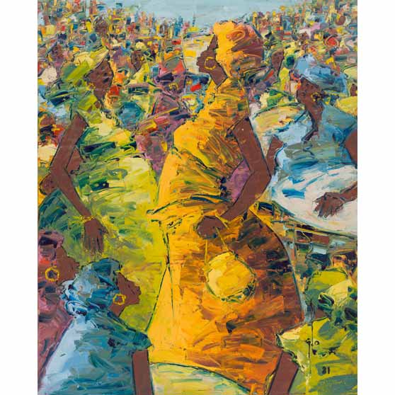 Ablade Glover, Market Confrontation, 2021,  AG190