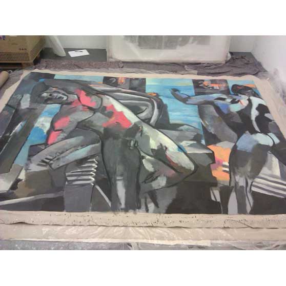 Elisabeth Lalouschek, Port Without Ship, 1986,  EL073