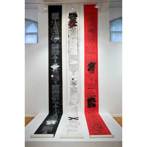 Golnaz Fathi, Scrolls (triptych), 2006,  GF017