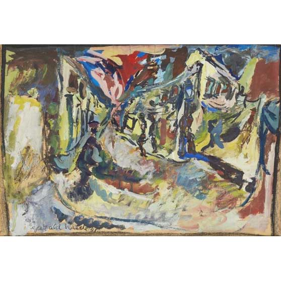 Gerald Wilde, Street scene, 1941,  GW149
