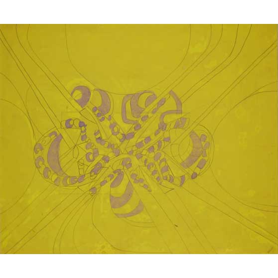 Gerald Wilde, Yellow Abstract, 1984,  GW31