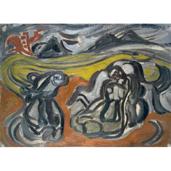 Gerald Wilde, Woman and Bird, 1949,  GW74