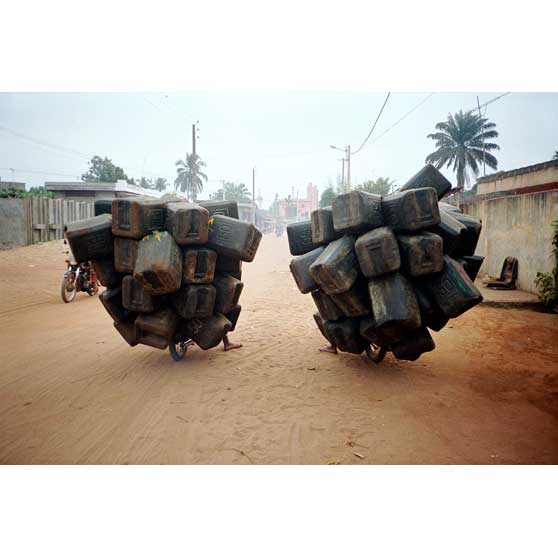 Romuald Hazoumè, Twin Airbags, from the series &#039;Kpayoland&#039;, 2004,  RH033