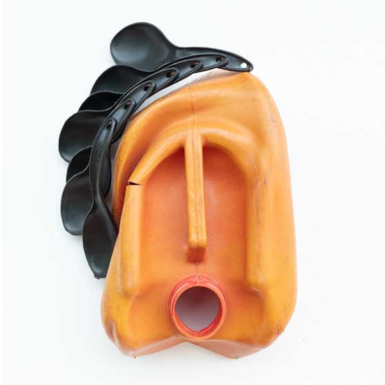 Romuald Hazoumè, Le Sapeur, 2022,  RH344