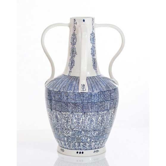 Rachid Koraïchi, From the series Lachrymatoires Bleues - Blue Lachrymatory Vases (iv), 2020 RK5052
