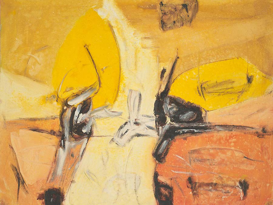 Aubrey Williams, Guyana Sun, 1967. Gouache on paper, 59 x 76.5 cm. Aubrey Williams, Guyana Sun, 1967. Gouache on paper, 59 x 76.5 cm.