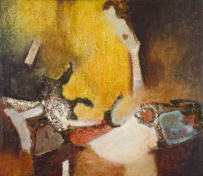 Aubrey Williams, May Day, 1962. Oil on canvas, 64.5 x 75 cm. Aubrey Williams, May Day, 1962. Oil on canvas, 64.5 x 75 cm.
