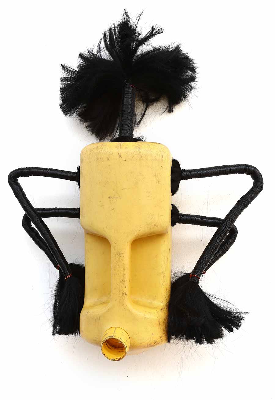 Romuald Hazoumè, Bodjou-Bodjou, 2013. Found objects, 50 x 30 x 18 cm. Romuald Hazoumè, Bodjou-Bodjou, 2013. Found objects, 50 x 30 x 18 cm.