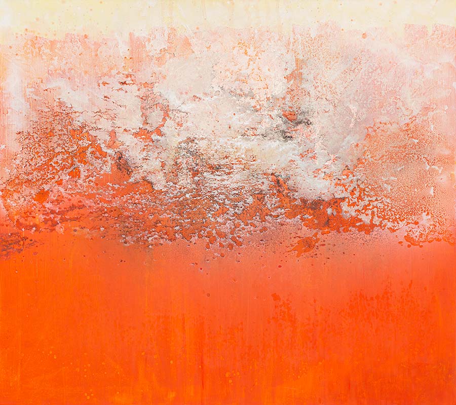 Govinda 'Sah' Azad, Serenity, 2021. Oil on canvas, 160 x 180 cm. 