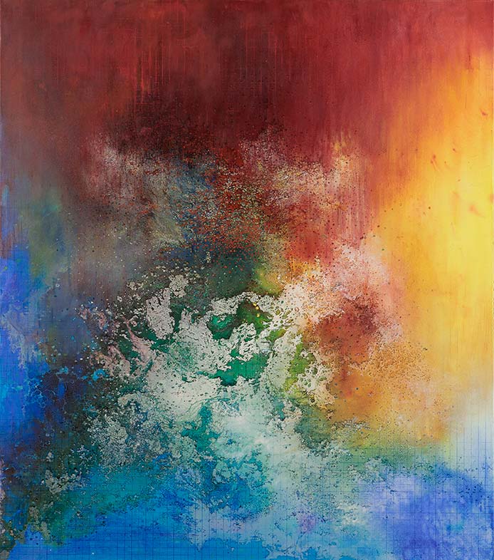 Govinda Sah 'Azad', Ethereal, 20122. Oil and acrylic on canvas, 160 x 140 cm. Govinda Sah 'Azad', Ethereal, 20122. Oil and acrylic on canvas, 160 x 140 cm.