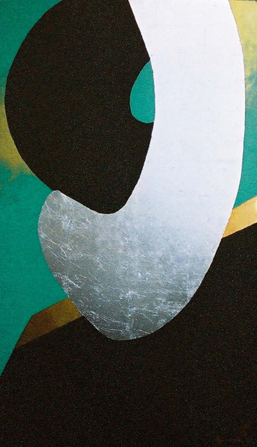 Kenji Yoshida, La Vie, 1992. Oil and metals on canvas, 195 x 114 cm Kenji Yoshida, La Vie, 1992. Oil and metals on canvas, 195 x 114 cm