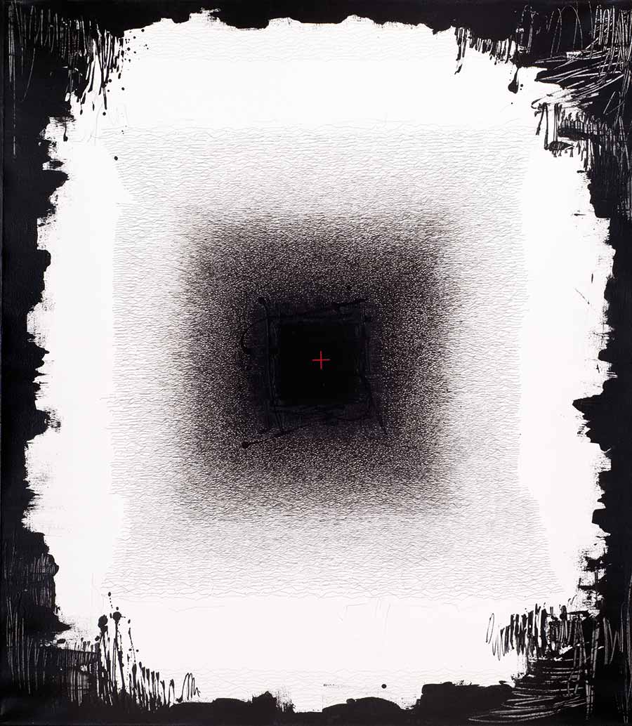 Golnaz Fathi, Untitled (28), 2014. Acrylic, pen and varnish on canvas, 144 x 130 x 5 cm. Golnaz Fathi, Untitled (28), 2014. Acrylic, pen and varnish on canvas, 144 x 130 x 5 cm.