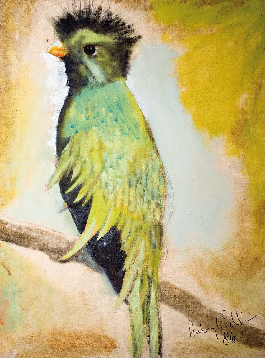 Aubrey Williams, Quetzal, 1986.Oil on canvas, 61 x 46 cm Aubrey Williams, Quetzal, 1986.Oil on canvas, 61 x 46 cm