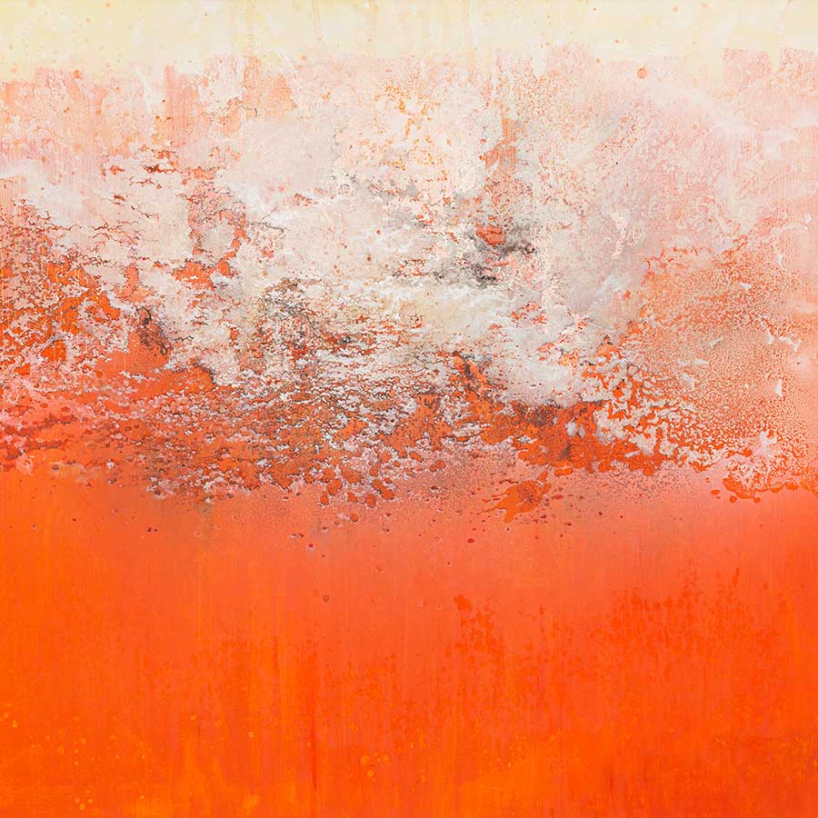 Govinda 'Sah' Azad, Serenity, 2021. Oil on canvas, 160 x 180 cm.