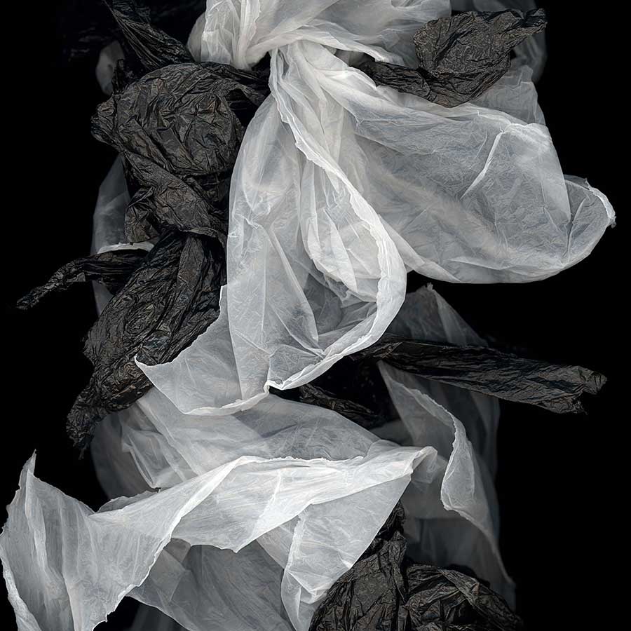 <strong>Huang Xu</strong>, <em>Fragment No.20</em> (detail), 2007. <br>Rice paper, 103 x 130 cm.