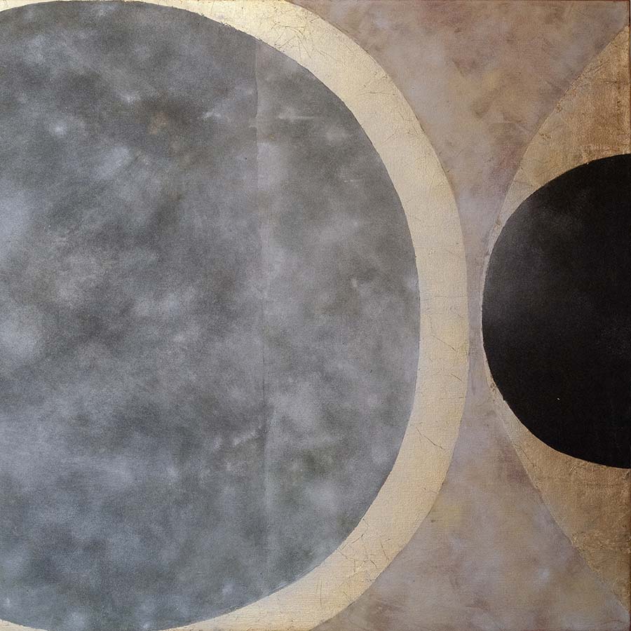 <strong>Kenji Yoshida</strong>, <em>La Vie</em>, 2008. Oil and metals on canvas, 114 x 195 cm.