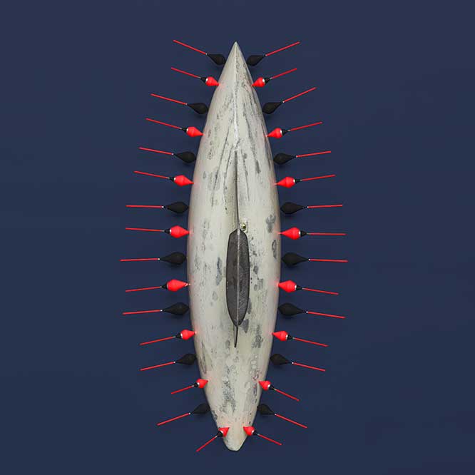 LR Vandy, Transmitter (detail), 2023. Wood, metal and plastic, 47 x 19 x 14 cm.