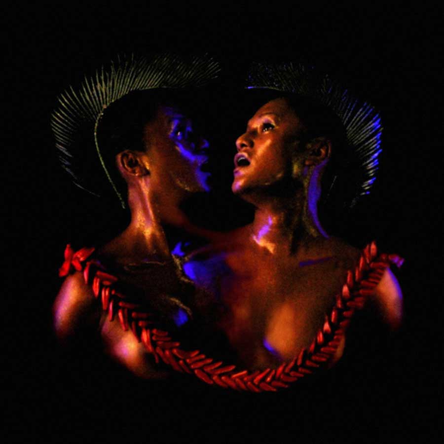 Shigeyuki Kihara, Taema ma Tlafaiga - Goddess of Tatau, Vavau Tales on Ancient Samoa series, 2004. C- print on Dibond aluminum, 69.9 x 90 cm.