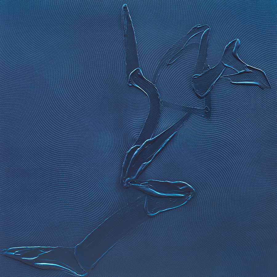 <strong>Tian Wei</strong>, <em>Soul</em> (detail), 2017. Acrylic on canvas, 200 x 200 cm.