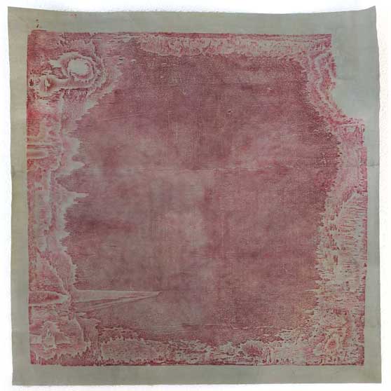 El Anatsui, Untitled (Carmine and Grey), 2016, EA058