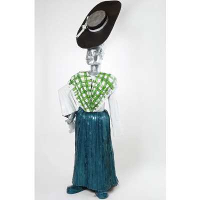 Sokari Douglas Camp, Calico Green Skirt, 2026 SDC093