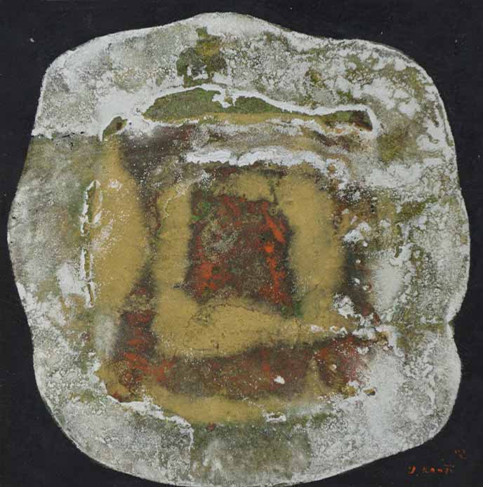Kenji Yoshida, Mon Cœur, 1978.Oil on paper, 24 x 24 cm. Kenji Yoshida, Mon Cœur, 1978.Oil on paper, 24 x 24 cm.