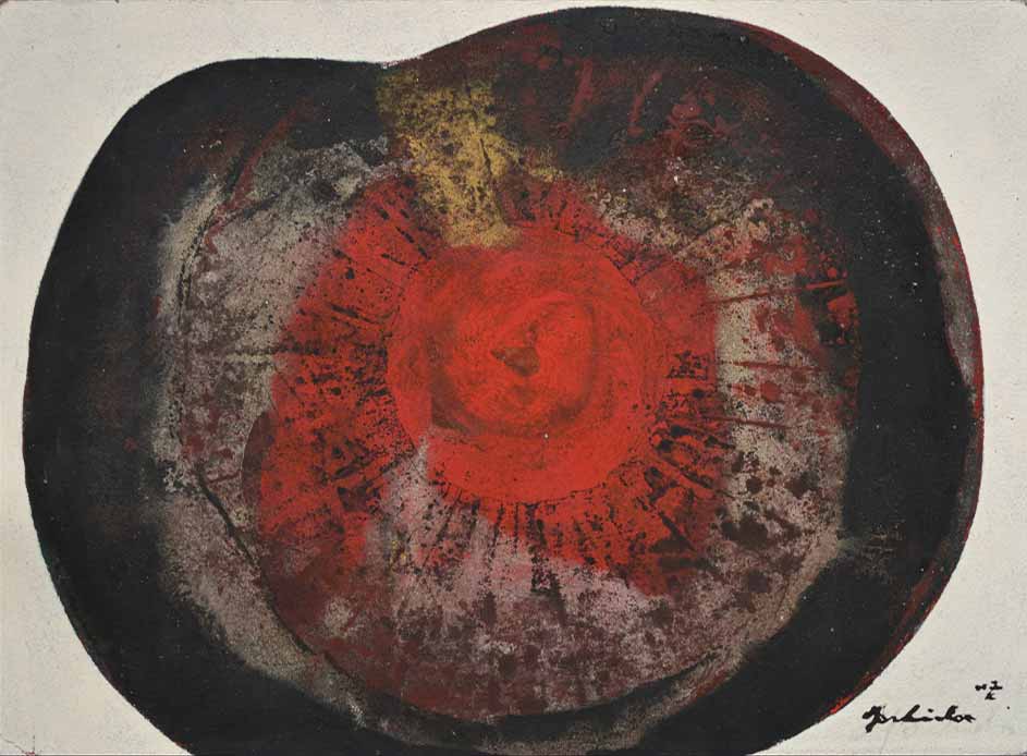 Kenji Yoshida, Reveiller la vie, 1975.Oil on paper, 39 x 54 cm. Kenji Yoshida, Reveiller la vie, 1975.Oil on paper, 39 x 54 cm.