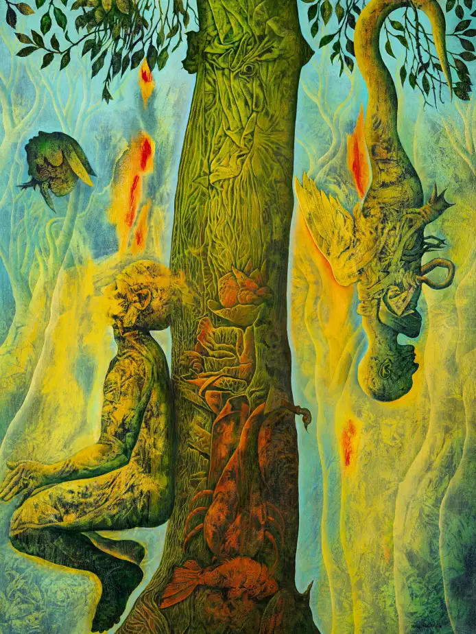 Rafael Trelles, Caliban II, 2025. Oil on linen, 121.92 x 91.44 cm Rafael Trelles, Caliban II, 2025. Oil on linen, 121.92 x 91.44 cm