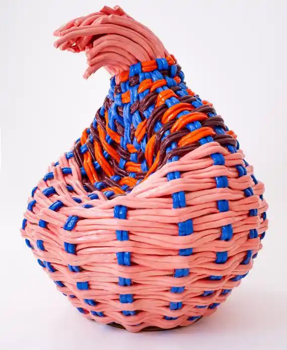 Xanthe Somers, Common Threads, 2025. Glazed stoneware. 60 x 55 x 55 cm. 