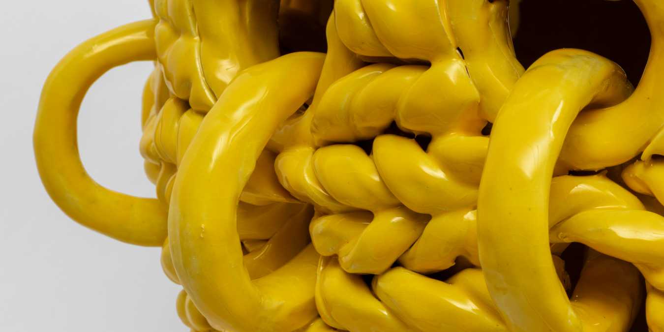 Xanthe Somers, In the Fray (detail), 2024. Glazed stoneware, 57 × 50 × 50 cm.