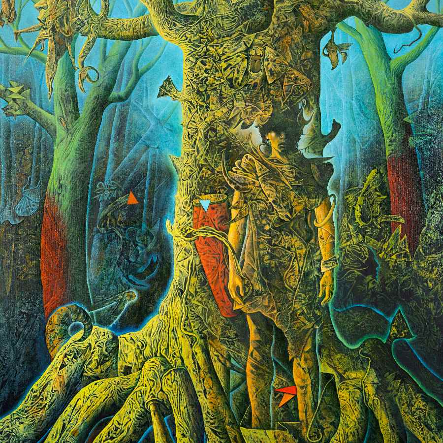 Rafael Trelles, Caliban III, 2025, Oil on linen, 182.88 x 121.92 cm