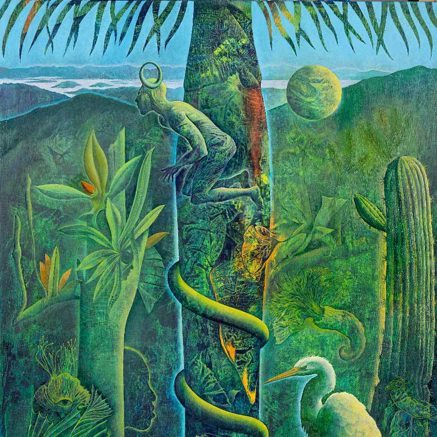 Rafael Trelles, Caliban IX, 2026, Oil on linen, 121.92 x 91.44 cm