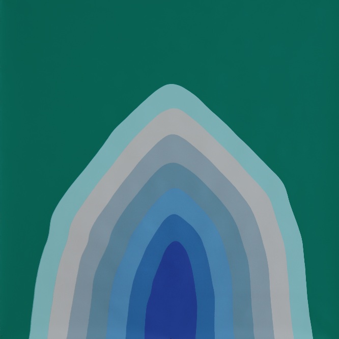 Yacout Hamdouch, Une haie de volubilis à Carvoeiro (A hedge of morning glories in Carvoeiro) (detail), 2026. Acrylic on canvas, 160 x 130 cm.