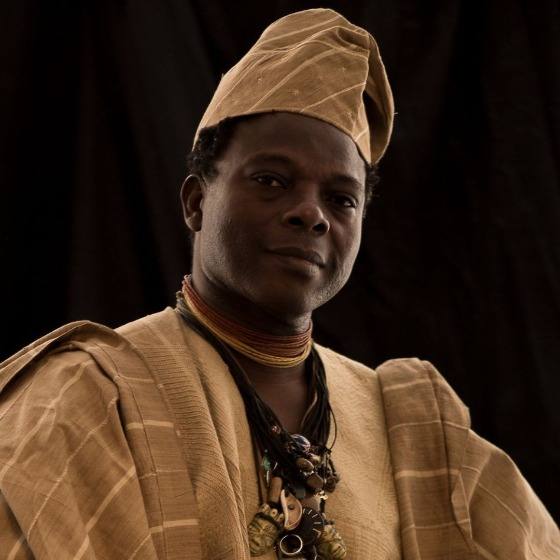 Romuald Hazoumè. Photo by Jonathan Greet, 2016.
